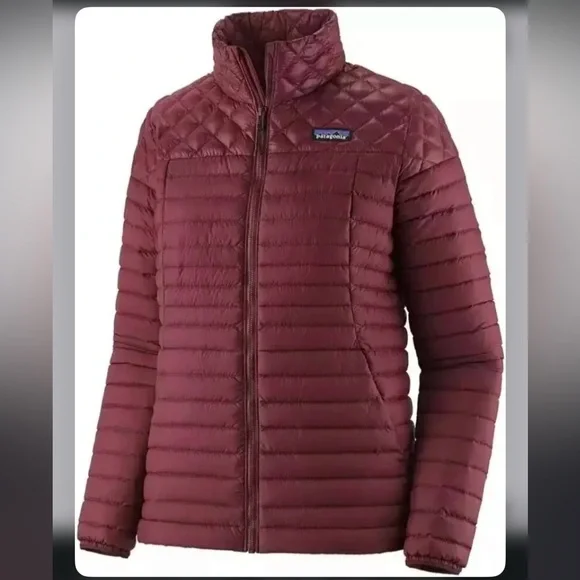 PATAGONIA Women's ALPLIGHT DOWN JACKET Dark Ruby Size LARGE - Picture 1 of 14